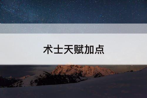 术士天赋加点