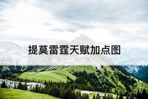 提莫雷霆天赋加点图