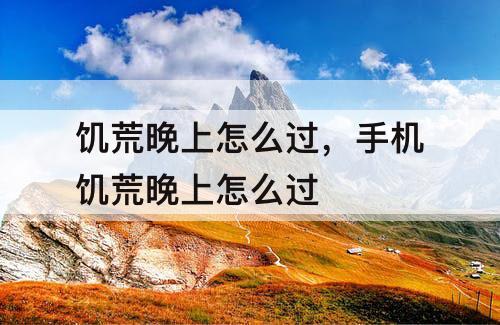 饥荒晚上怎么过，手机饥荒晚上怎么过