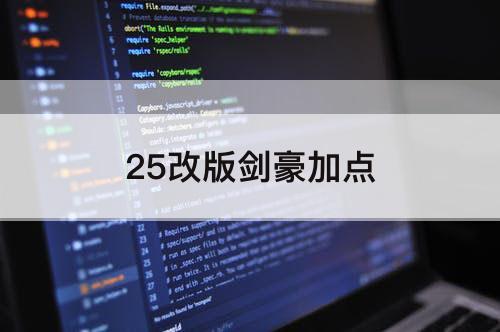 25改版剑豪加点