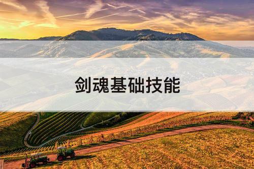 剑魂基础技能