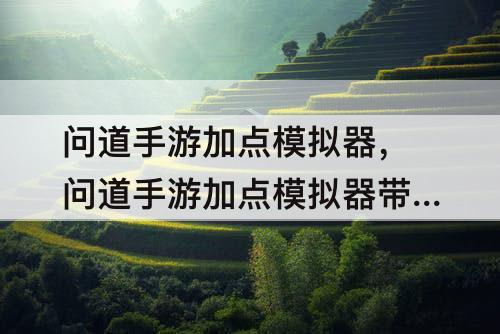 问道手游加点模拟器，问道手游加点模拟器带装备