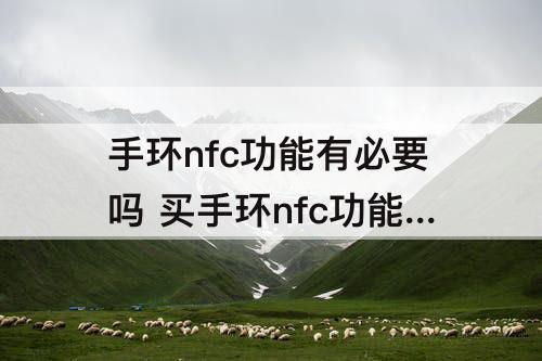 手环nfc功能有必要吗 买手环nfc功能有必要吗