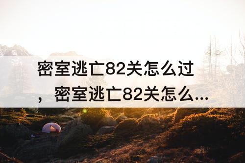 密室逃亡82关怎么过，密室逃亡82关怎么过去