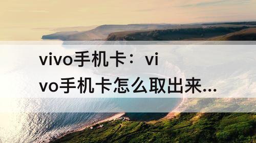 vivo手机卡：vivo手机卡怎么取出来x30