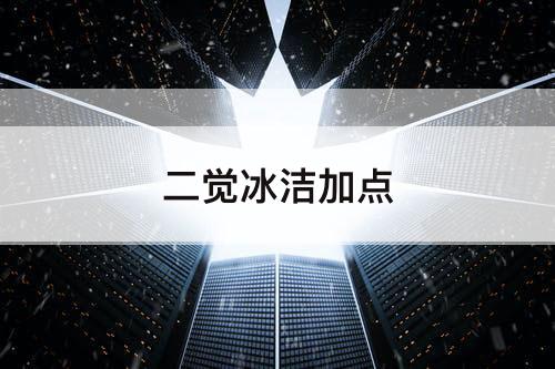 二觉冰洁加点
