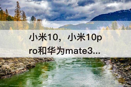 小米10，小米10pro和华为mate30pro哪个好