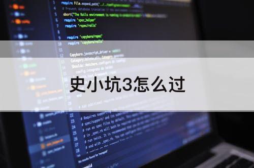 史小坑3怎么过
