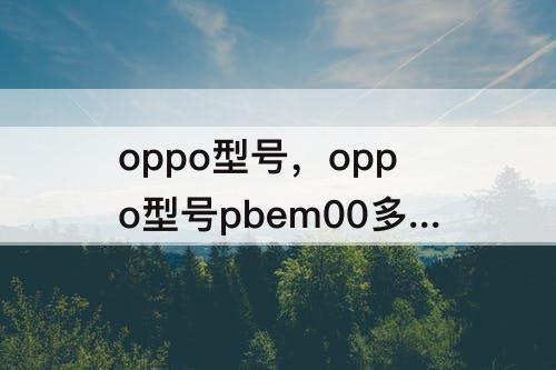 oppo型号，oppo型号pbem00多少钱