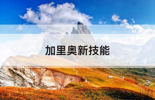 加里奥新技能