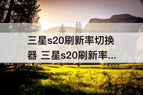 三星s20刷新率切换器 三星s20刷新率切换器60hz