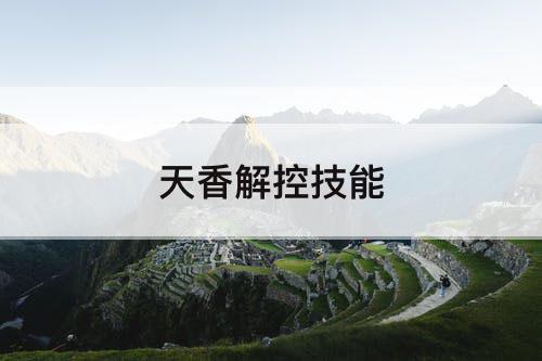 天香解控技能