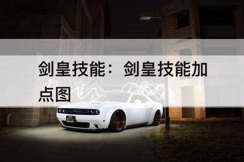 剑皇技能：剑皇技能加点图