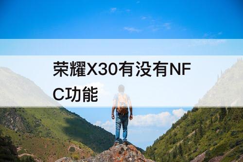 荣耀X30有没有NFC功能