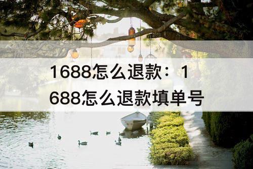 1688怎么退款：1688怎么退款填单号