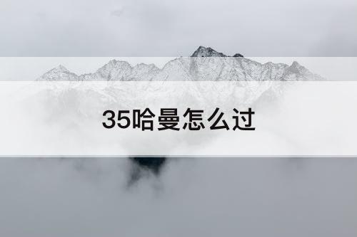 35哈曼怎么过