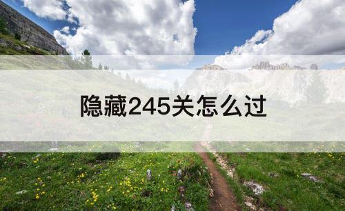 隐藏245关怎么过