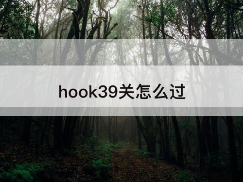 hook39关怎么过