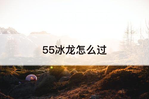 55冰龙怎么过