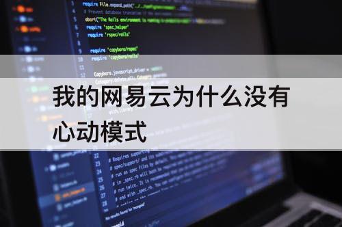 我的网易云为什么没有心动模式
