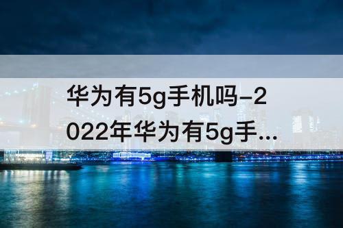 华为有5g手机吗-2022年华为有5g手机吗