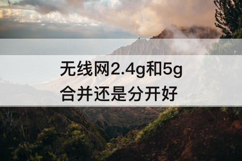 无线网2.4g和5g合并还是分开好