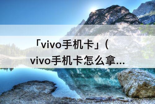 「vivo手机卡」(vivo手机卡怎么拿出来图片)
