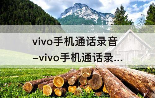 vivo手机通话录音-vivo手机通话录音能找到吗
